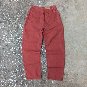 Lee Brick Red High-Rise Straight Jeans